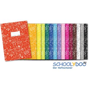 Copertina per quaderno A4 SCHOOLYDOO bianco