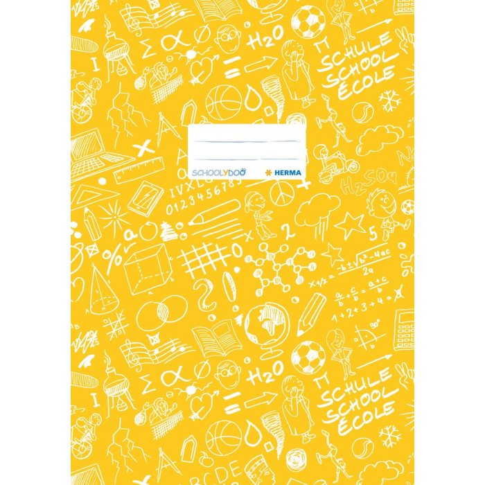 Copertina per quaderno A4 SCHOOLYDOO giallo