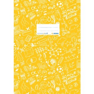 Copertina per quaderno A4 SCHOOLYDOO giallo