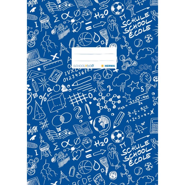 Copertina per quaderno A4 SCHOOLYDOO blu