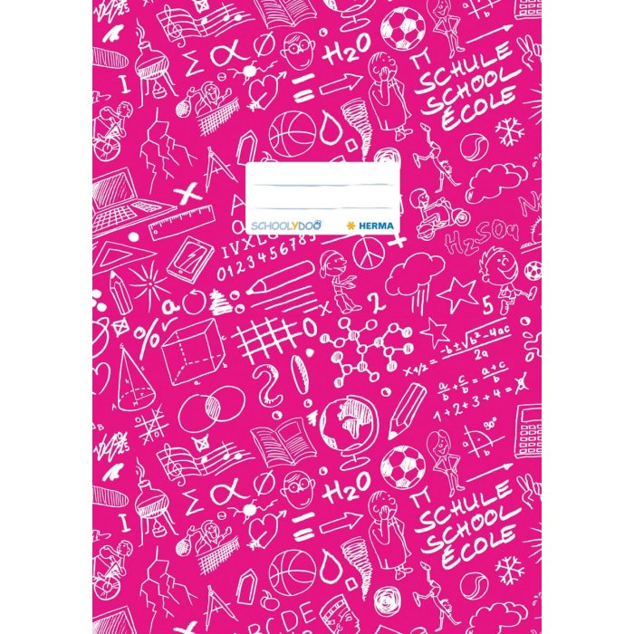 Copertina per quaderno A4 SCHOOLYDOO rosa