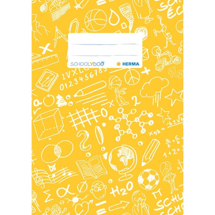 Copertina del quaderno A5 SCHOOLYDOO giallo