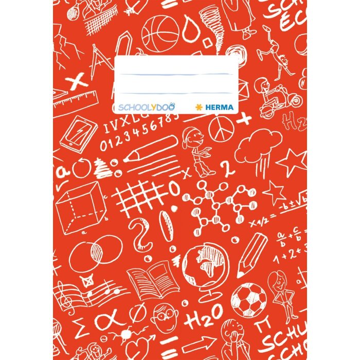 Copertina del quaderno A5 SCHOOLYDOO rosso