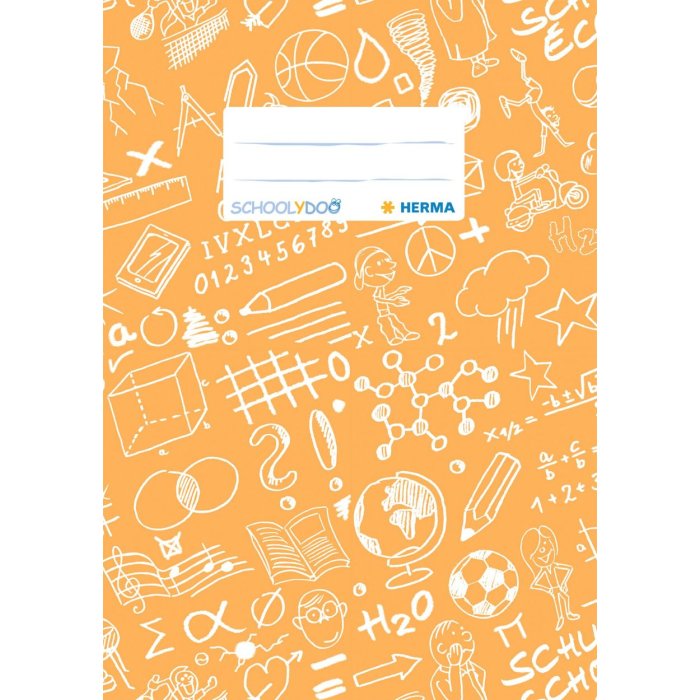 Copertina del quaderno A5 SCHOOLYDOO arancione