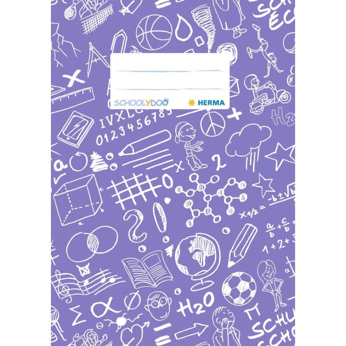 Copertina per quaderno a5 Schoolydoo viola
