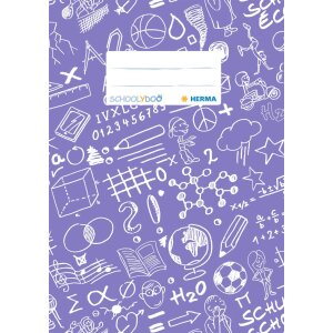 Copertina per quaderno a5 Schoolydoo viola