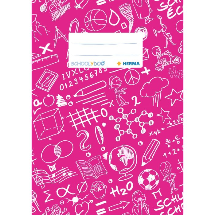 Copertina del quaderno A5 SCHOOLYDOO rosa