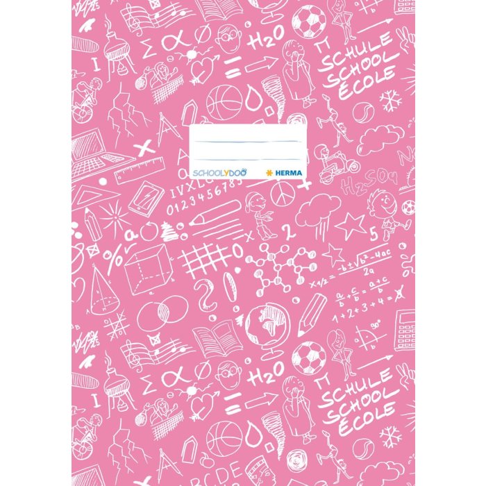 Copertina per quaderno A4 SCHOOLYDOO rosa