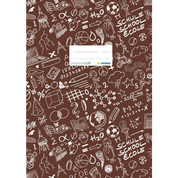 Copertina per quaderno A4 SCHOOLYDOO marrone