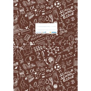 Copertina per quaderno A4 SCHOOLYDOO marrone