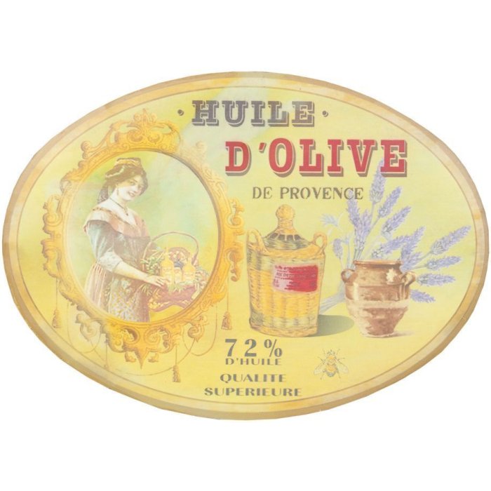 Segno di latta OLIVE colorato - 6Y1435 Clayre Eef