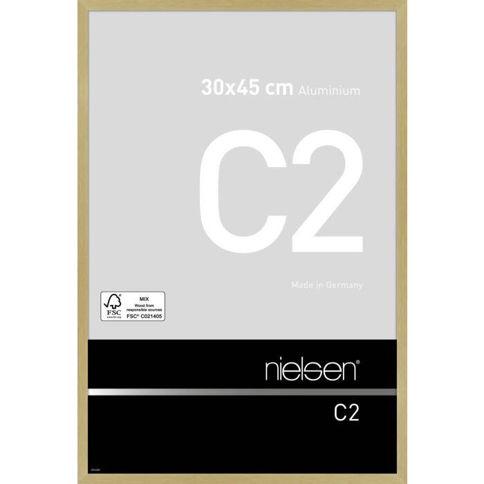 Nielsen Telaio in alluminio C2 30x45 cm struttura oro opaco