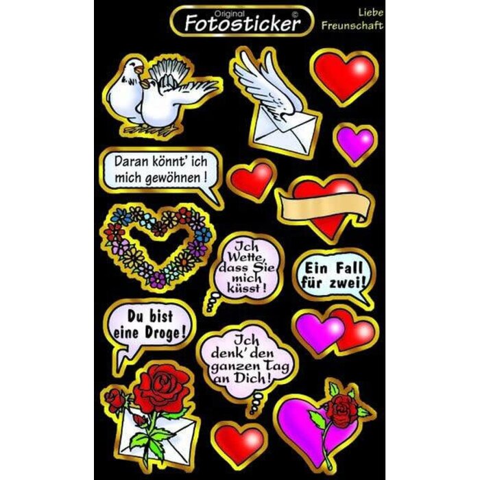 Adesivo Amore Amicizia - Motivo 6