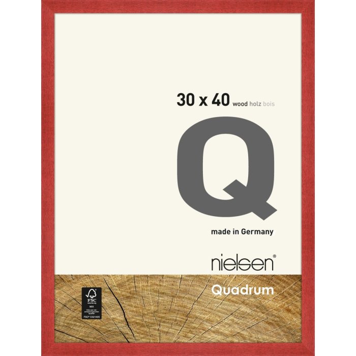Telaio smontabile in legno Quadrum 30x40 cm rosso