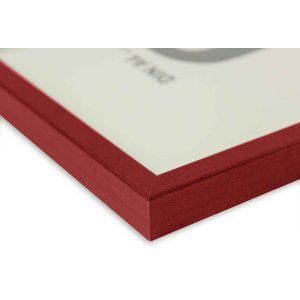 Cornice di legno a scatto Quadrum 40x50 cm rosso