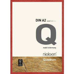 Cornice di legno a clip Quadrum 42x60 cm rosso