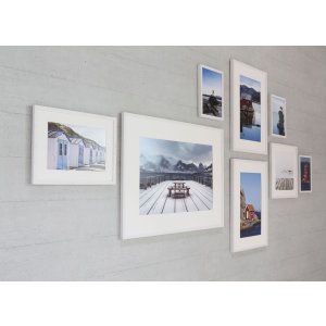 Cornice in legno a clip Quadrum 50x60 cm grigio