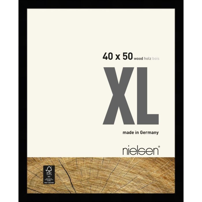 Cornice di legno Nielsen XL 40x50 cm nero