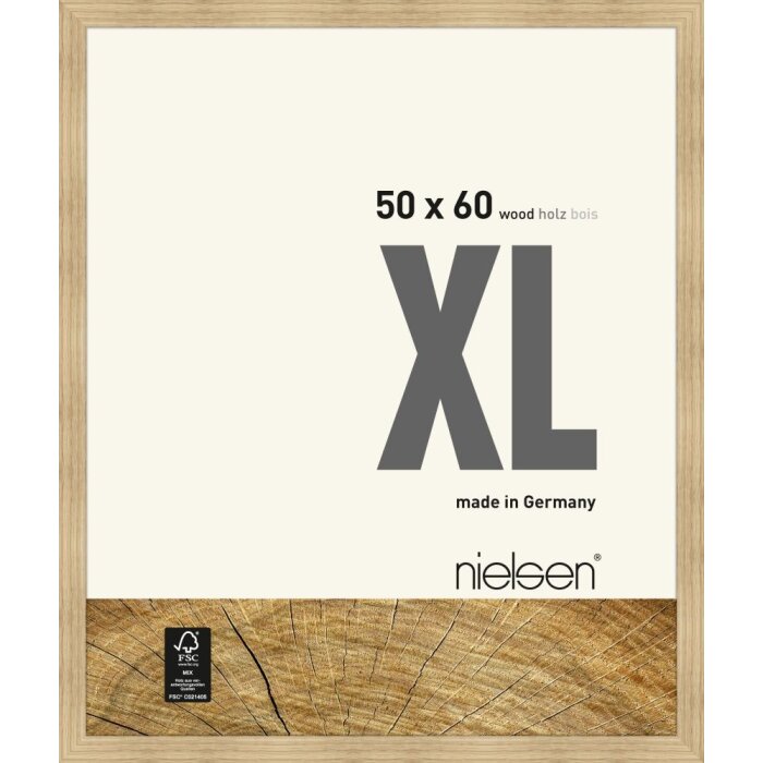 Cornice Nielsen in legno XL 50x60 cm rovere naturale