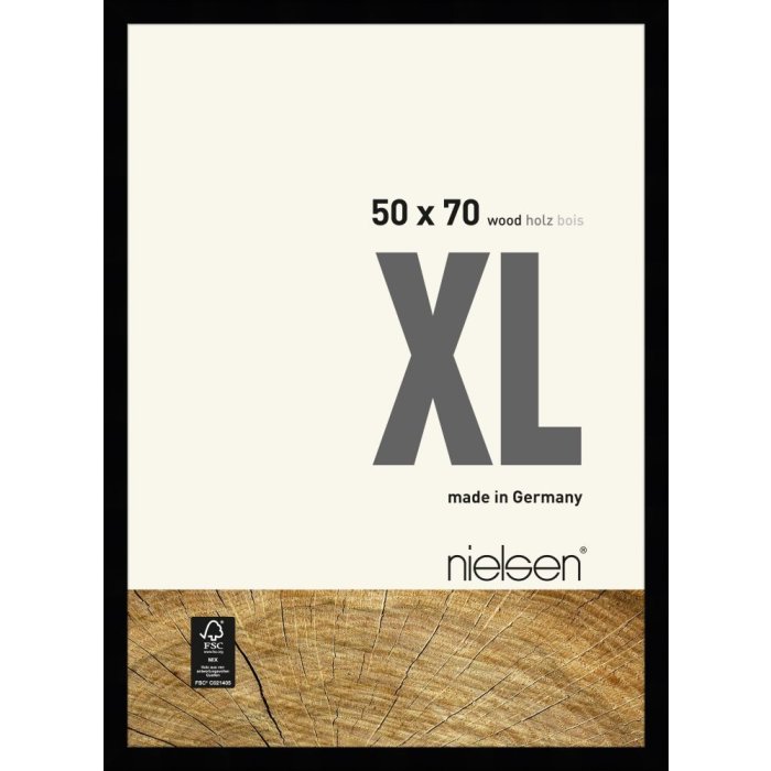 Cornice Nielsen in legno XL 50x70 cm nero