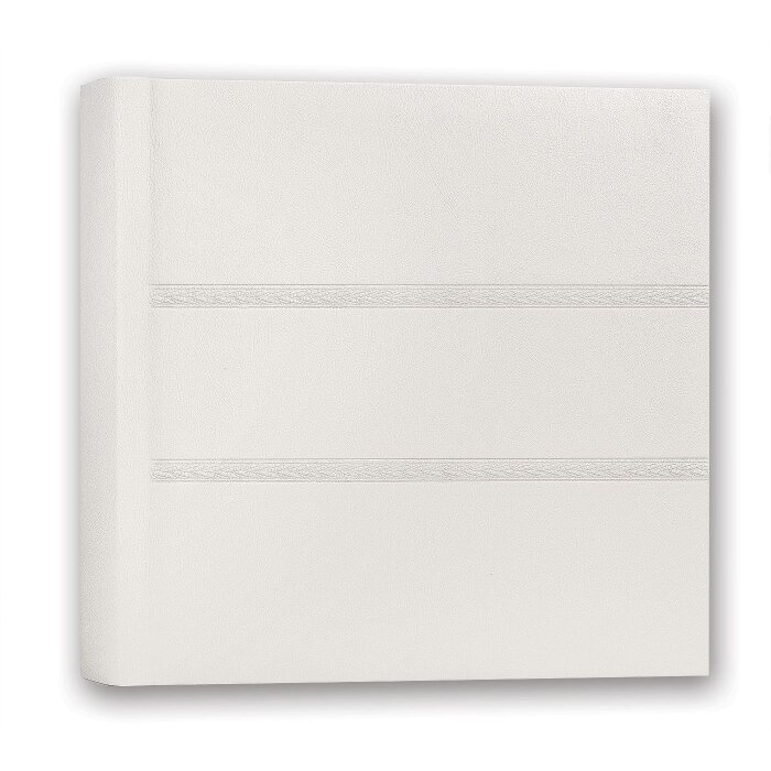 Album fotografico in pelle ZEP bianco 30x30 cm 80 pagine bianche