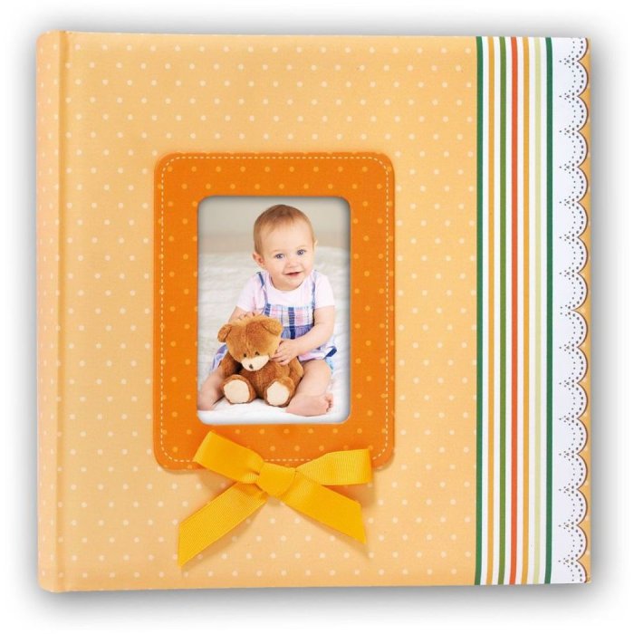 ZEP Baby Album Nastro Arancione 31x31 cm 60 pagine bianche