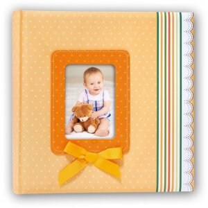 ZEP Baby Album Nastro Arancione 31x31 cm 60 pagine bianche