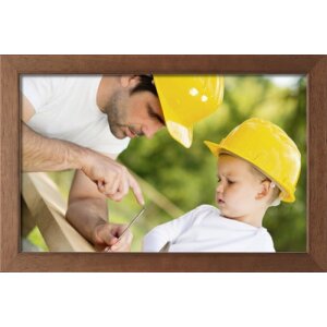 Cornice in legno Classic 24x30 cm vetro acrilico ciliegio