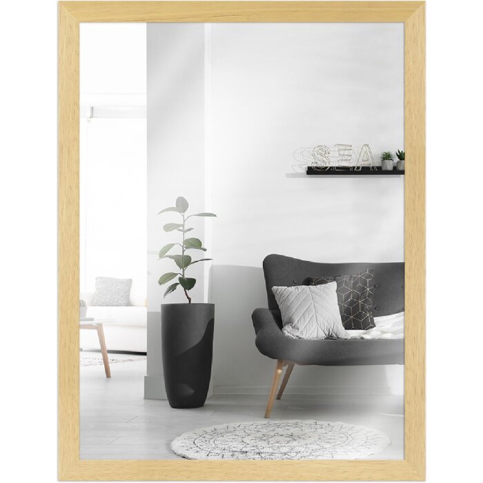 Cornice in legno Classic 28x35 cm specchio vetro naturale