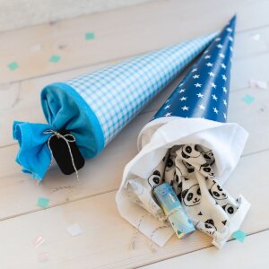 Goldbuch Borsa regalo Stars blu 35 cm