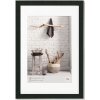 Telaio in legno Walther Home nero 40x60 cm con Passepartout 30x45 cm