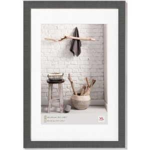 Home Cornice in legno 40x60 cm grigio