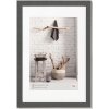 Home Cornice in legno 40x60 cm grigio