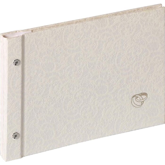 Walther Album a vite Musica per matrimonio bianco 26,5x19 cm 40 pagine bianche