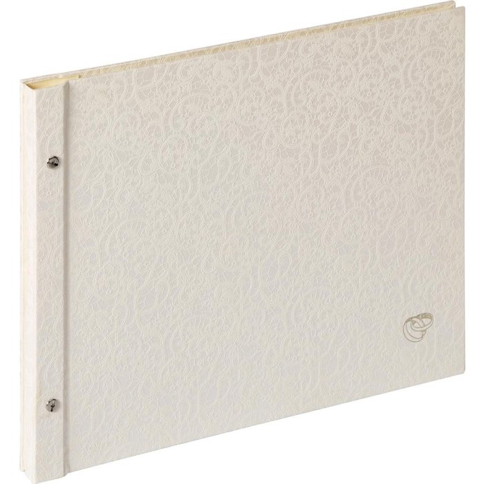 Album a vite Musica matrimonio bianco 38x31 cm