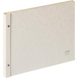Album a vite Musica matrimonio bianco 38x31 cm