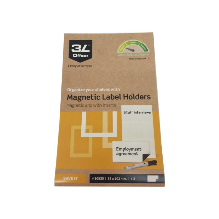 3 pezzi finestra di visualizzazione magnetica con foglio 55x102mm