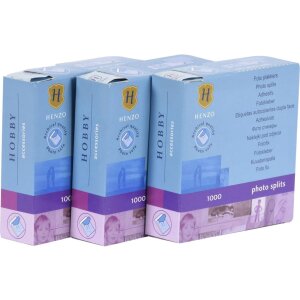 Confezione economica da 3000 punti di colla per foto Henzo