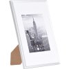 Henzo cornice in alluminio Manhattan 21x30 cm argento cornice per documenti DIN A4