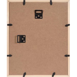 Cornice Henzo in legno Umbria nero 24x30 cm con passe-partout 18x24 cm