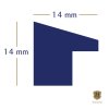 Cornice in legno Umbria 50x70 cm nero