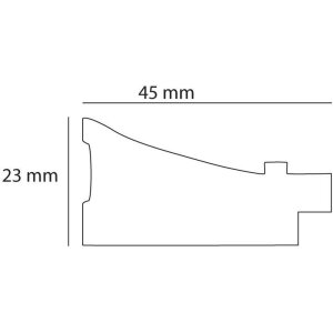 Cornice in legno Anais 18x24 cm Grigio