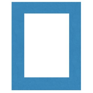 Passepartout 20x60 cm - 10x40 cm Blu Ortensia