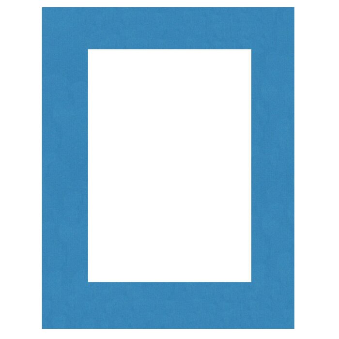 Passepartout 30x30 cm - 18x18 cm Blu Ortensia