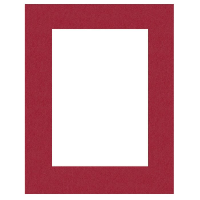 Passepartout 30x40 cm - 18x24 cm Rosso Cardinale