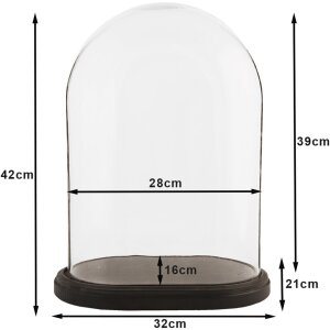 Copripiatti in vetro 6GL1267 Clayre Eef