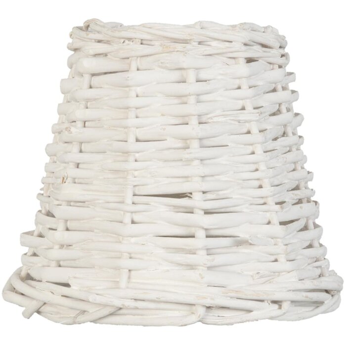 Paralume Rattan bianco ø 14x12 cm/E27