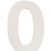 Numero 0 in MDF naturale 8x5 cm