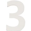Numero 3 in MDF naturale 8x5 cm