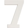 Numero 7 in MDF naturale 8x5 cm